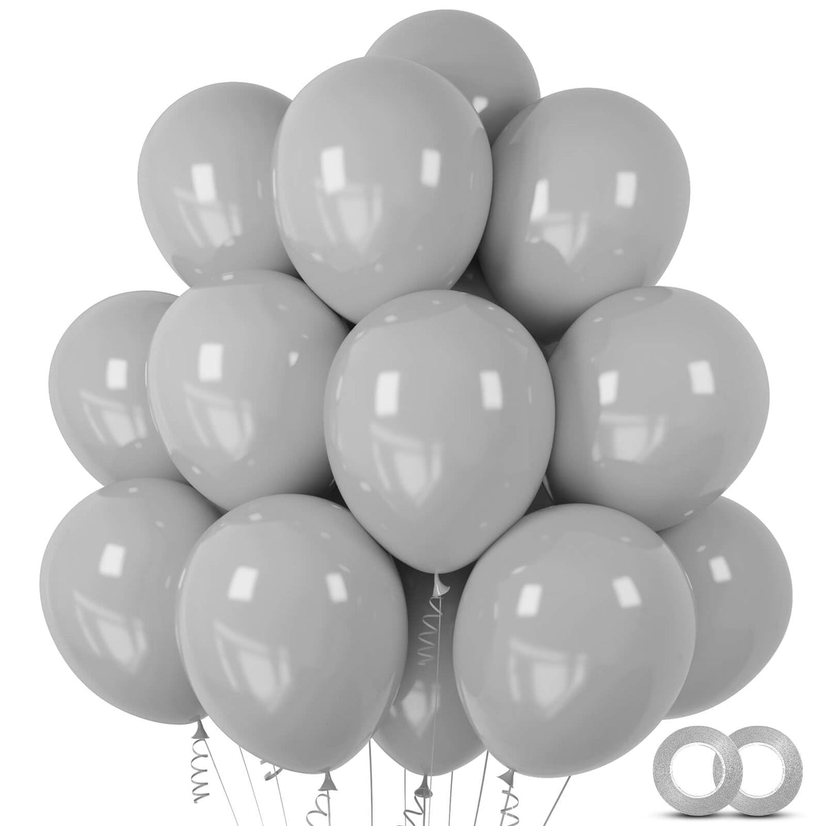 ASIYUHY Yellow Balloon 12 inch 100 Pack Thick Latex Helium Balloons