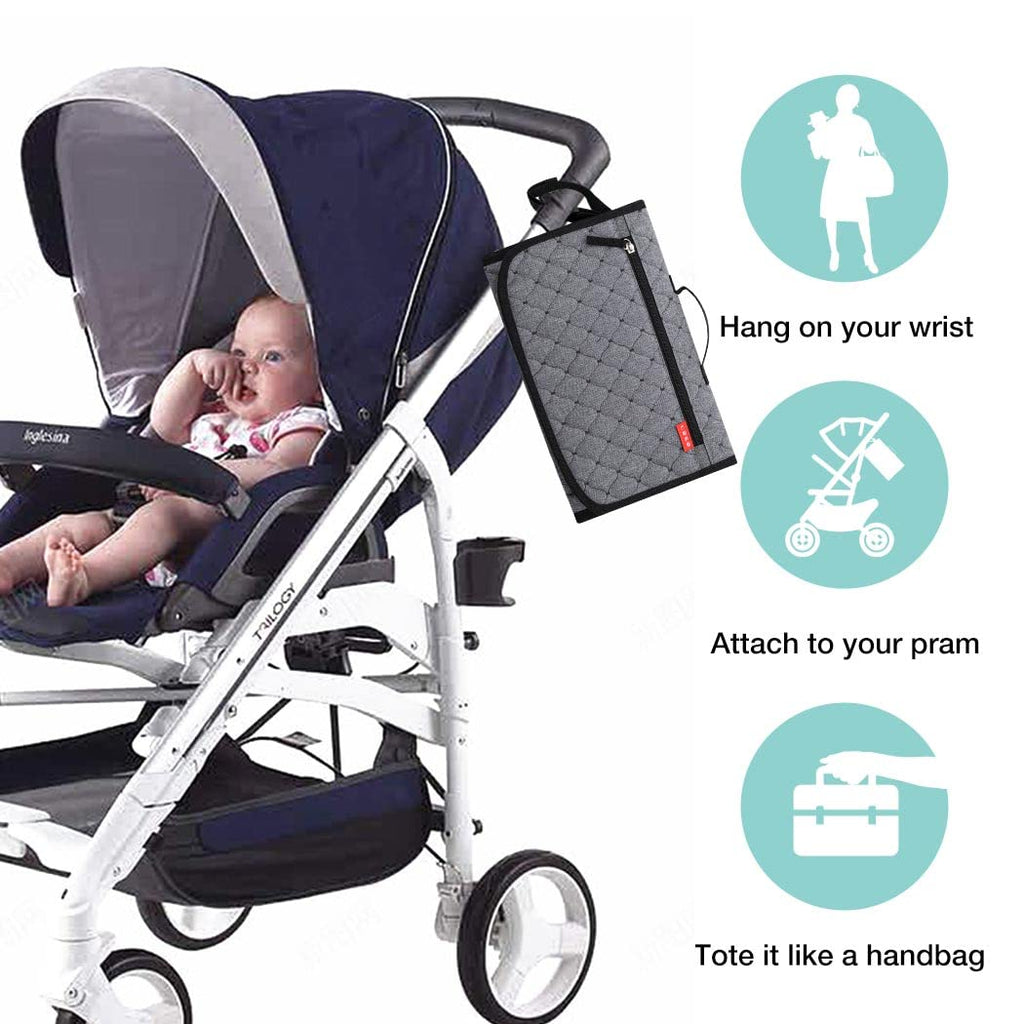Lekebaby Portable Nappy Changing Mat Travel Baby Change Mat