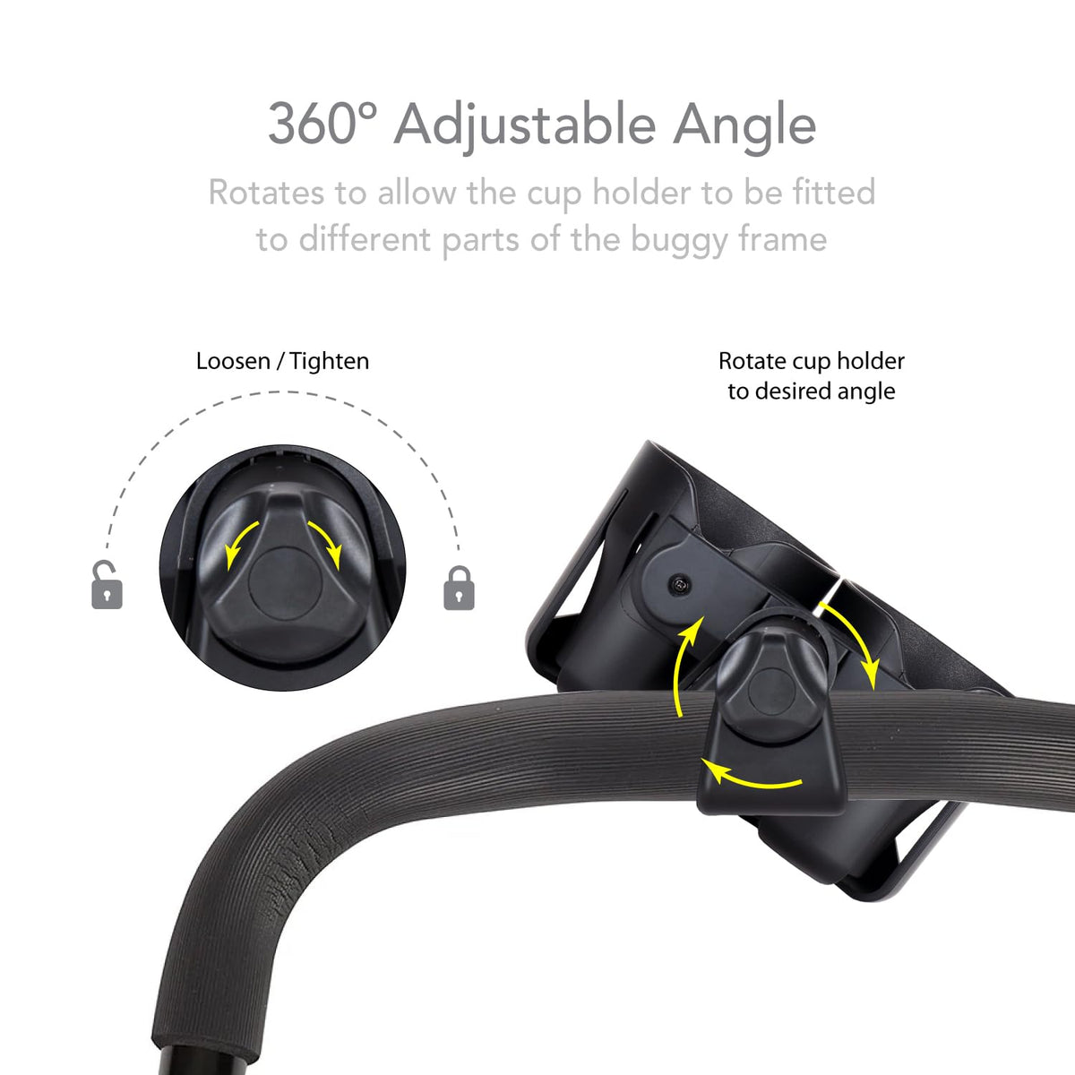 LittleLife Buggy And Pushchair Universal Cup & Phone Holder
