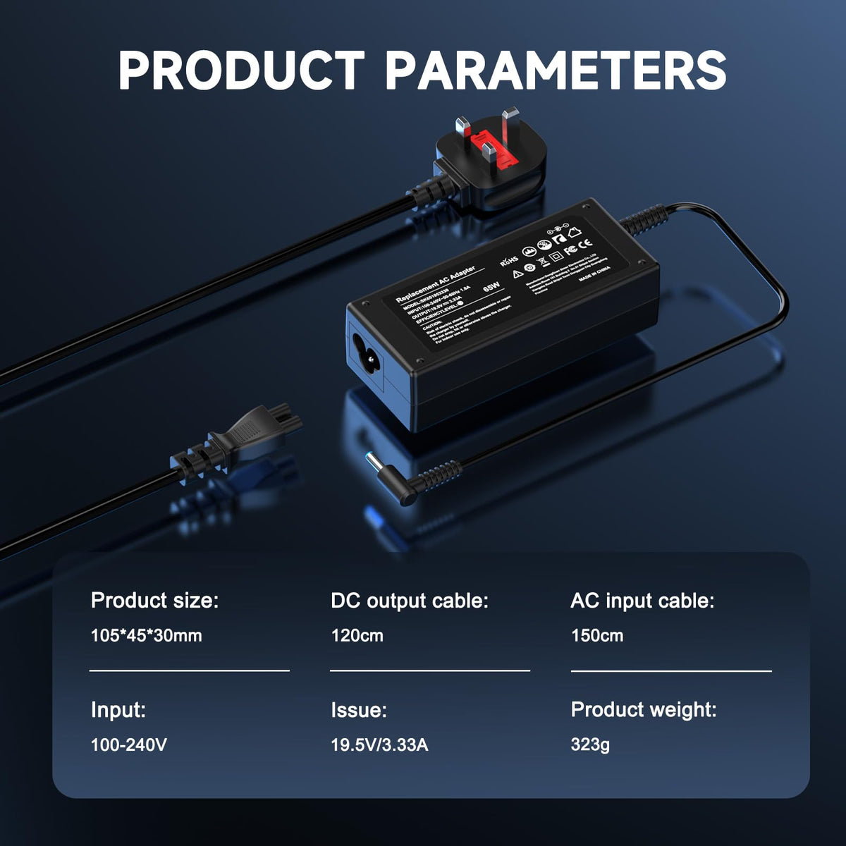 230W Laptop Charger Compatible With HP Omen OMEN Victus ZBook Fury Series