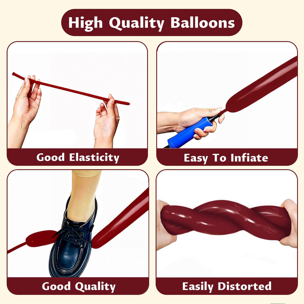 260 Black Long Balloons for Balloon Garland Thickening Skinny Latex Twisting Animals Modeling Christmas Birthday Wedding Party Festival Decorations 100pcs