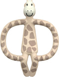 Matchstick Monkey, Antimicrobial Silicone Teether & Gel Applicator, Easy To Grip, BPA Free, 3 Months Old+, 11 cm, Gigi Giraffe, Pack of 1