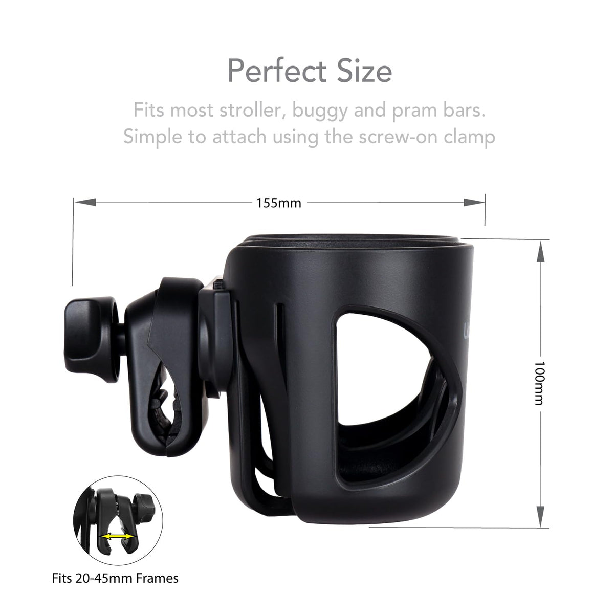 LittleLife Buggy And Pushchair Universal Cup & Phone Holder