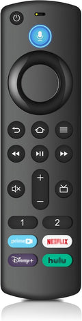 Voice Replacement Remote for Insignia TV/Fir‘eStick/Cube, AMZ Serie Stick(HD, 4K, 4K Max, Lite), Remote with Fir’eSearch, Easy Pairing for Insignia, Hisense, TCL, 3rd Gen Smart TVs