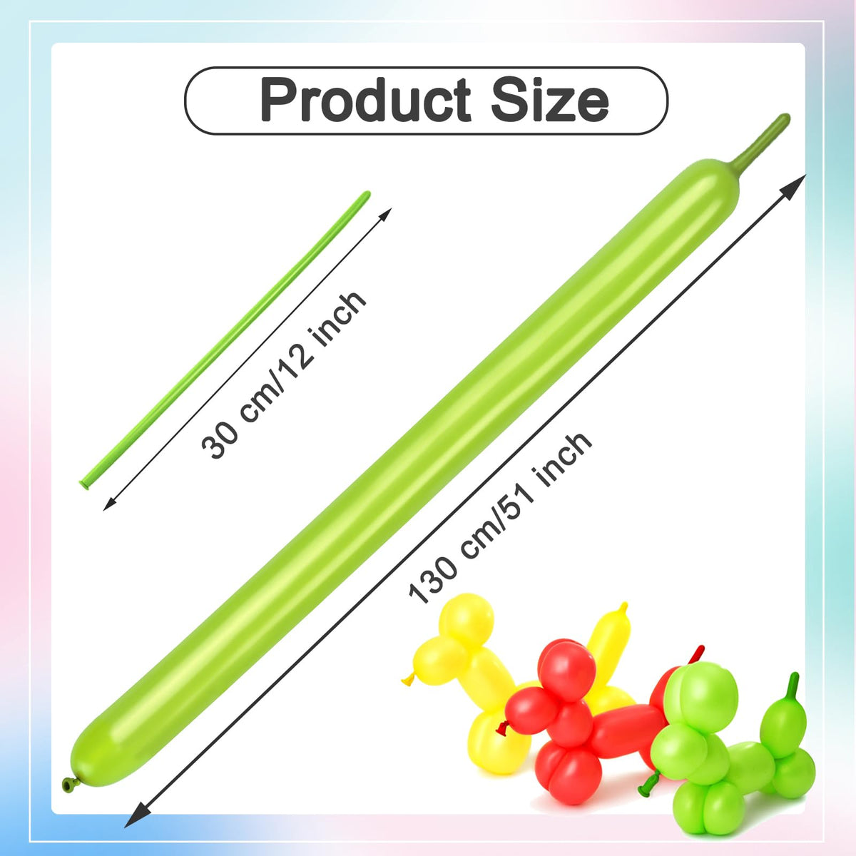 260 Balloons - Clear Long Balloons for Tying Balloon Arch & Balloon Ties