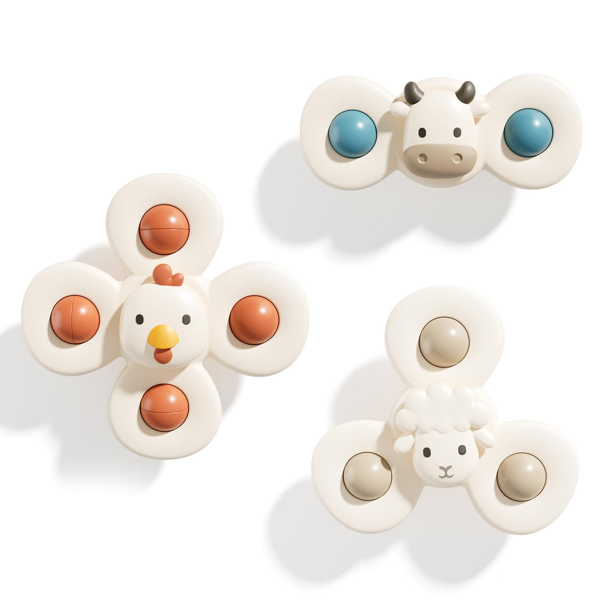 ALASOU Suction Cup Spinner Airplane Travel Toys for 1 Year Old Boy Girl