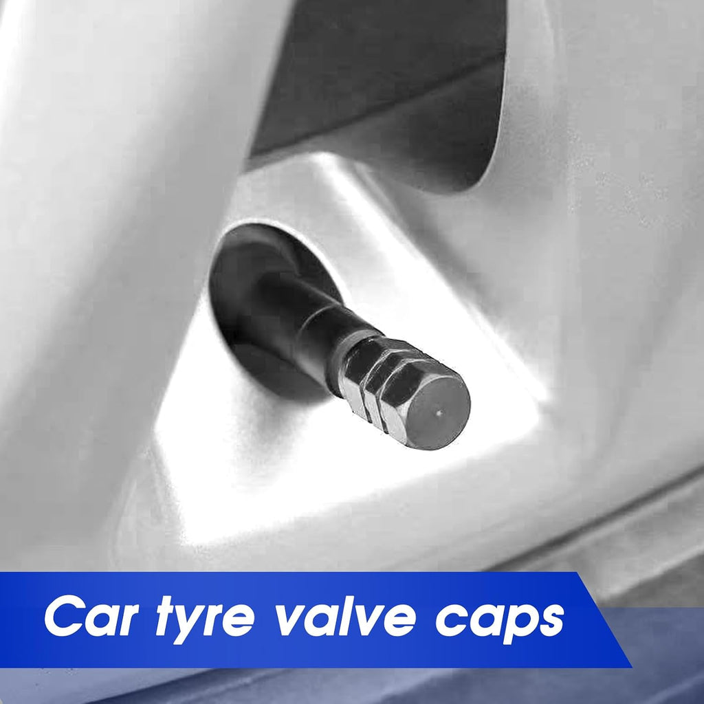 Aluminum Tire Valve Caps,8 Pcs Dustproof Stem Covers
