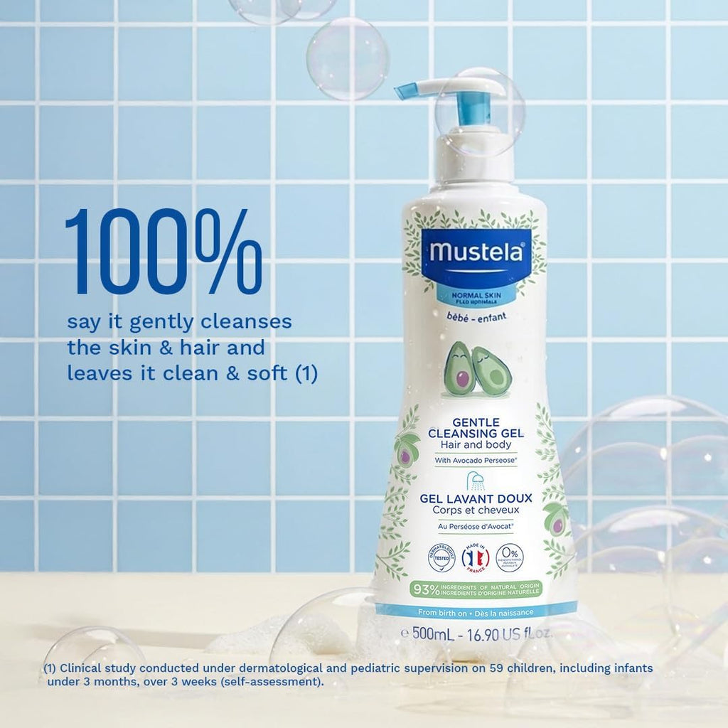 Mustela Gentle Cleansing Gel, 500 ml (Pack of 1)