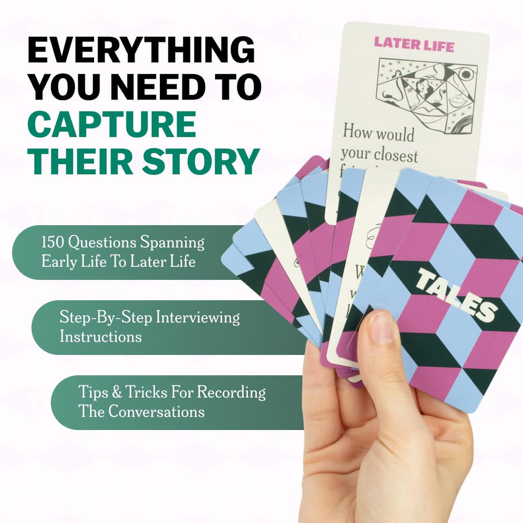 TALES 150 Conversation Cards, Family Edition, Create Meaningful Connections