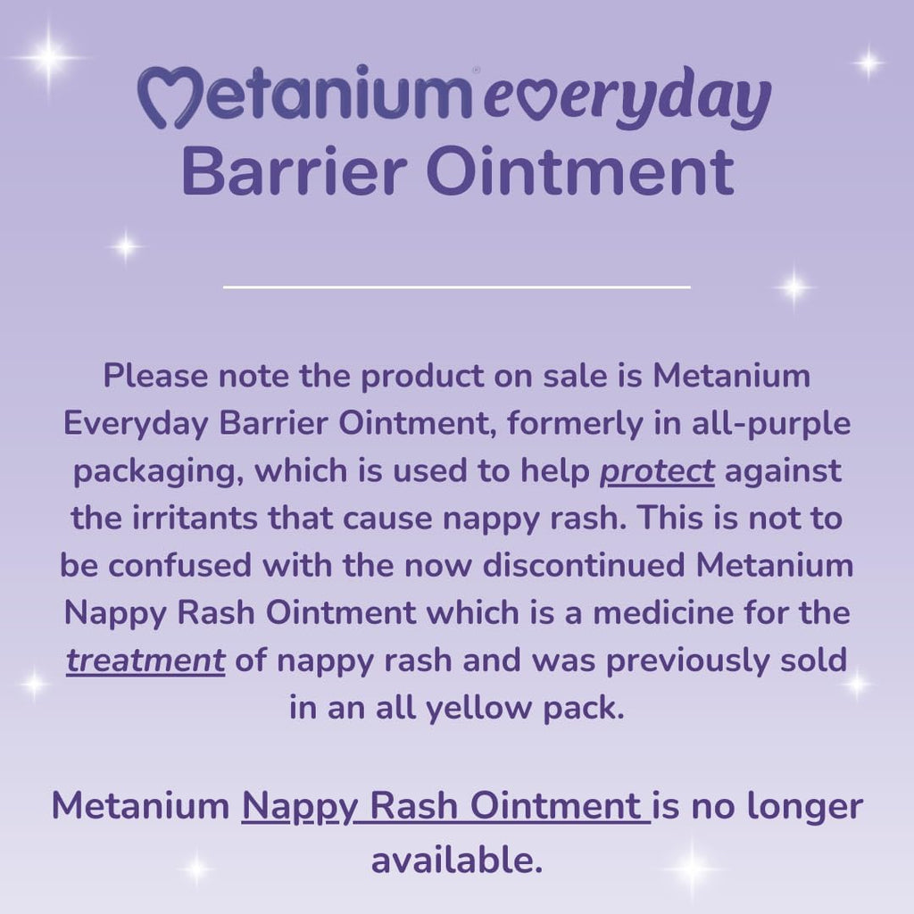 Metanium Everyday Barrier Ointment, Nappy Rash Protection, 40g Tube
