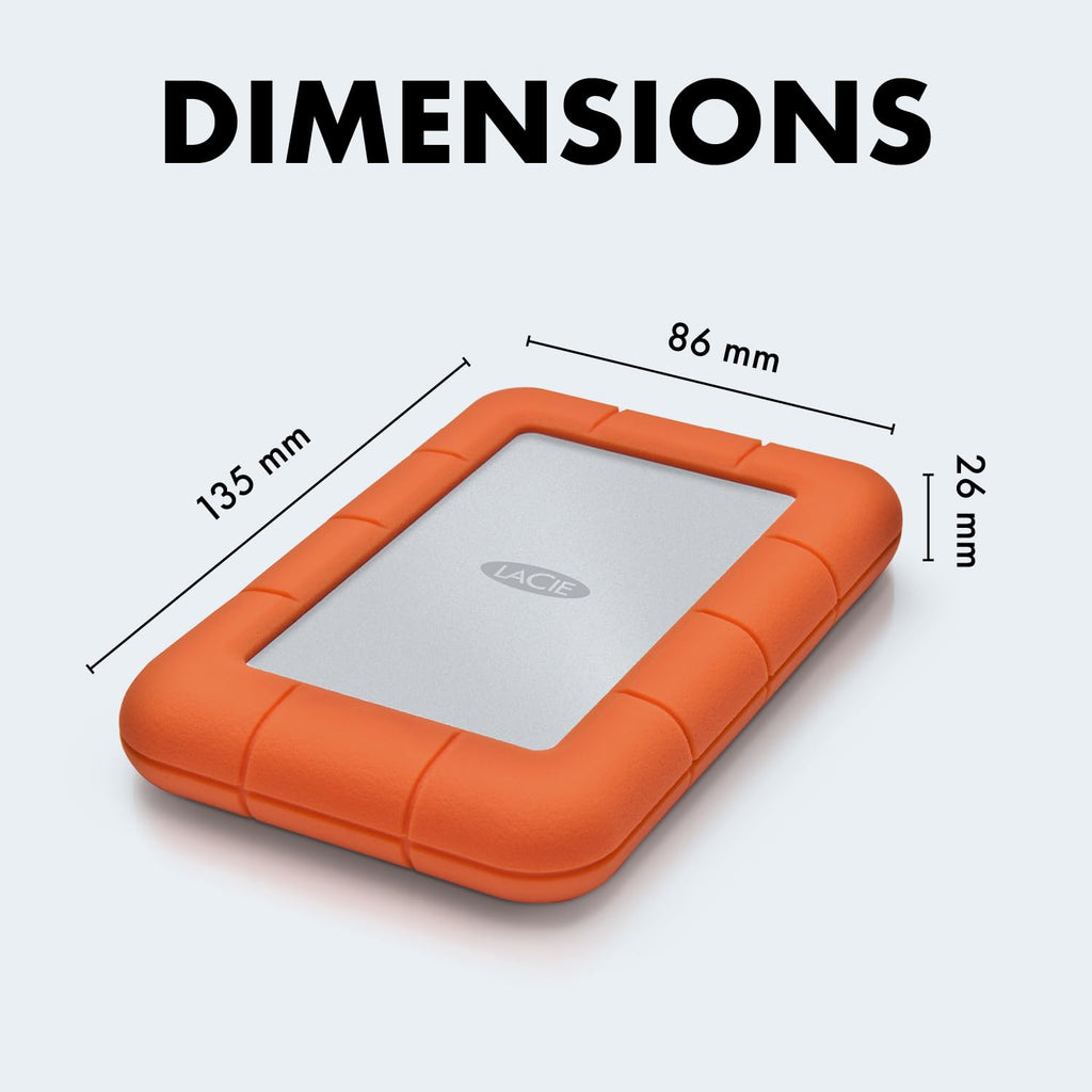 LaCie 2TB Rugged Secure | USB-C (STFR2000403)
