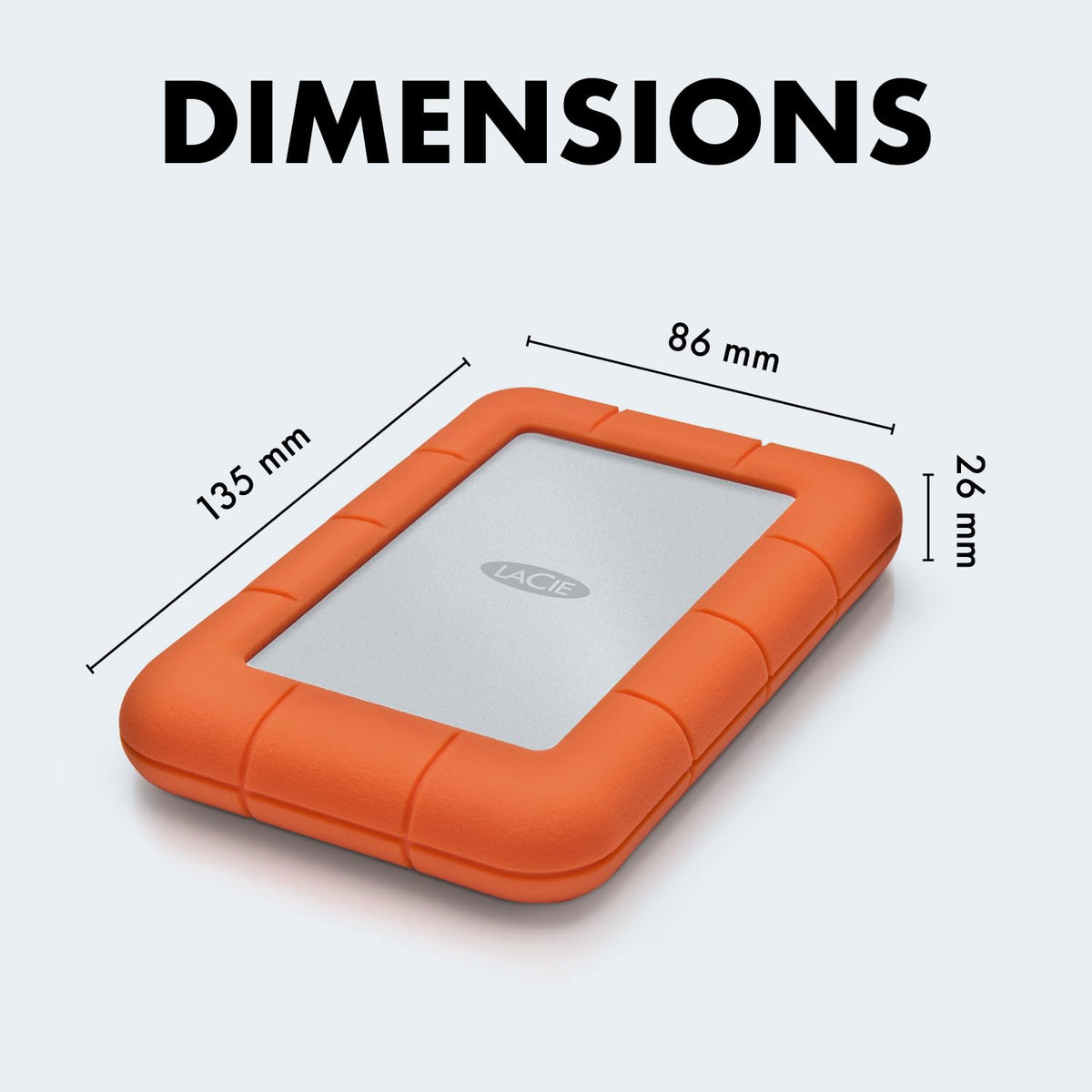 LaCie 2TB Rugged Secure | USB-C (STFR2000403)