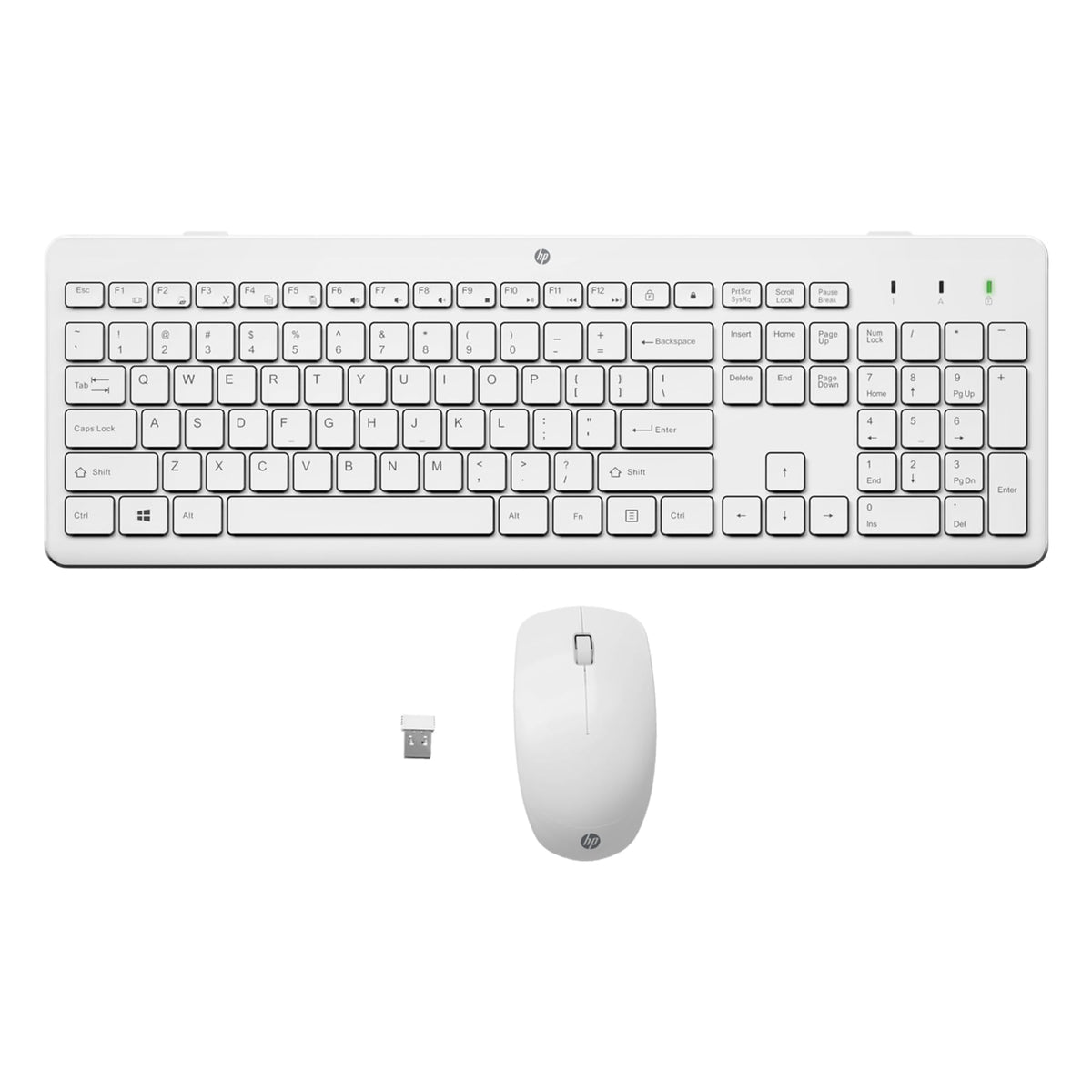 HP 230 Wireless Keyboard and Mouse Combo Set, 2.4 GHz Wireless USB-A Nano Receiver, Up to 1600 dpi, Up to 16 Months Battery Life - Black