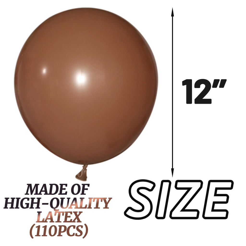 110pcs Black Balloon 12 inch, Black Latex Balloons for Birthday Party Baby Shower Wedding(with 2 Ribbons).