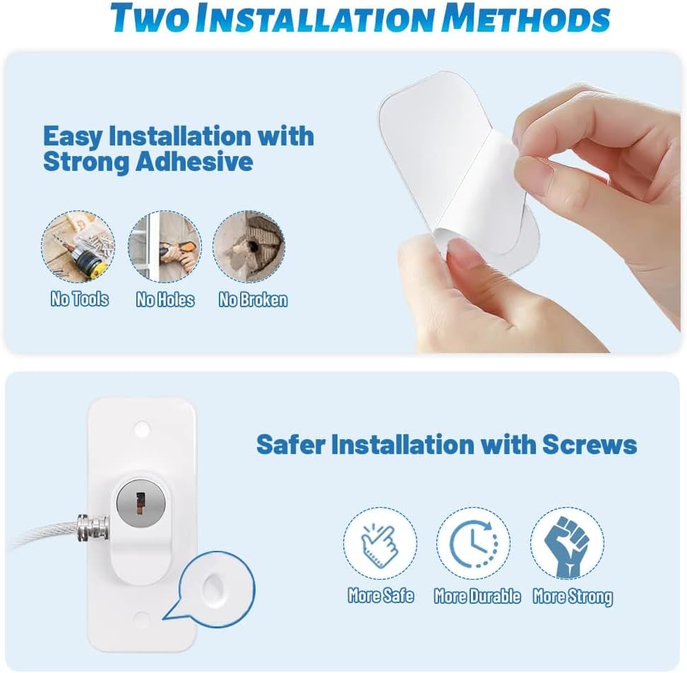 2pcs Window Locks Set for UPVC Windows,Window Restrictor Locks for Children Security with Screws Keys