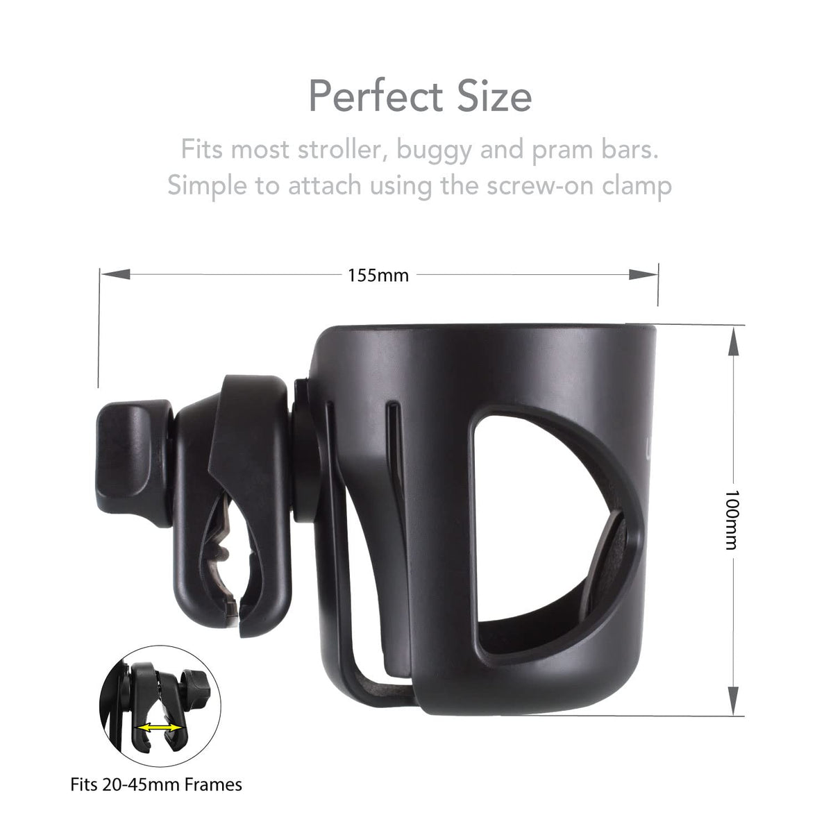 LittleLife Buggy And Pushchair Universal Cup & Phone Holder