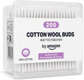 by Amazon Cotton Buds, 100% Cotton, 200 Units