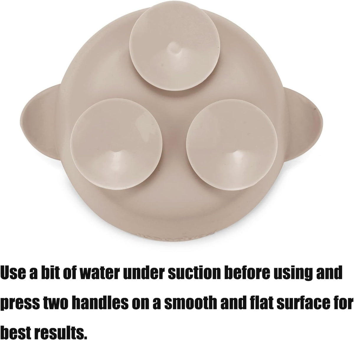 PandaEar 3 Pack Baby Suction Bowls with 3 Spoons, Stay Put Silicone Food Bowl Babies Led Weaning Supplies for Kids Toddlers, BPA-Free (Linen Brown Tan)