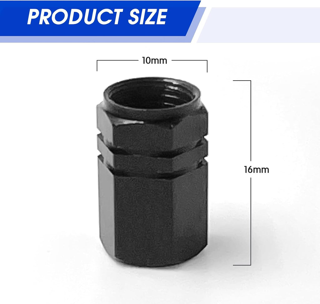 Aluminum Tire Valve Caps,8 Pcs Dustproof Stem Covers