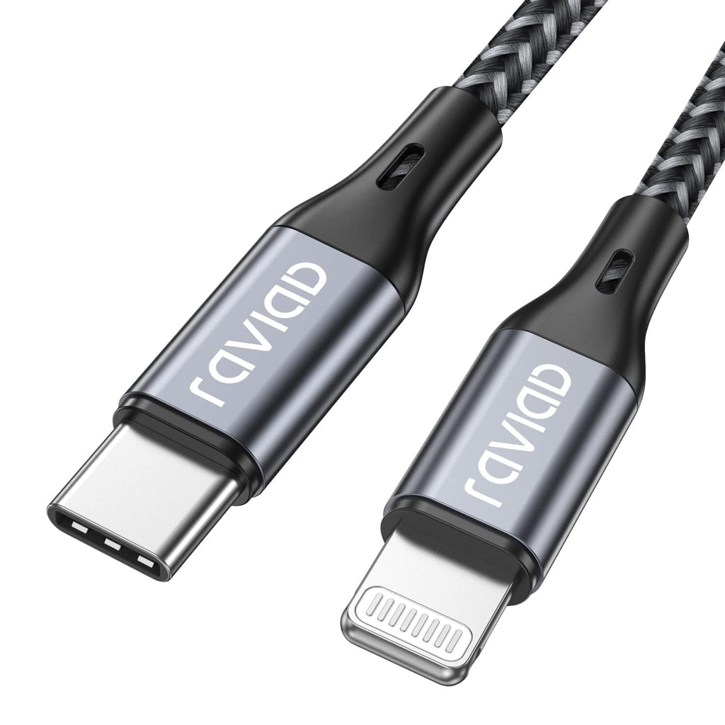 RAVIAD USB C to Lightning Cable 1M [MFi Certified] iPhone Charger USB C