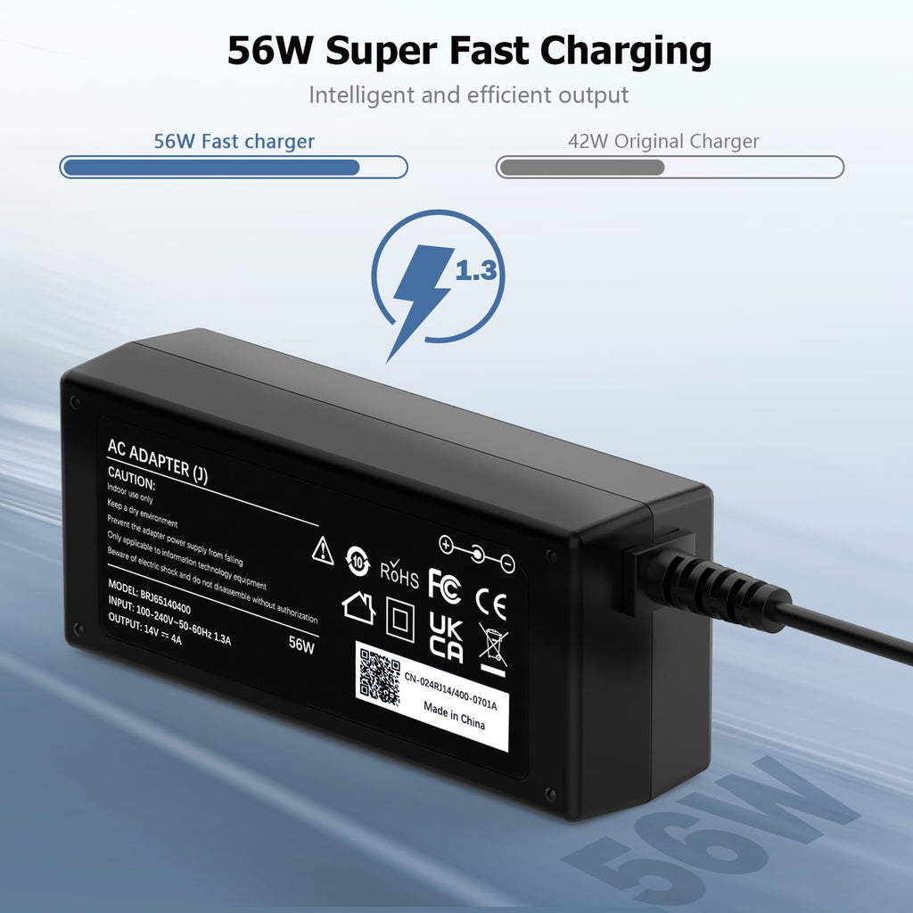 65W Laptop Charger Compatible with Microsoft Surface Pro Laptop Book Go