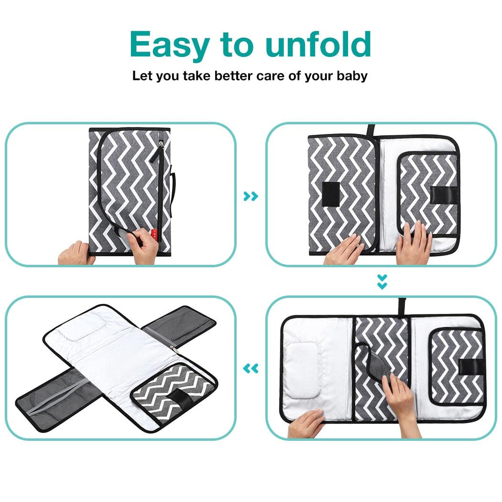 Lekebaby Portable Nappy Changing Mat Travel Baby Change Mat