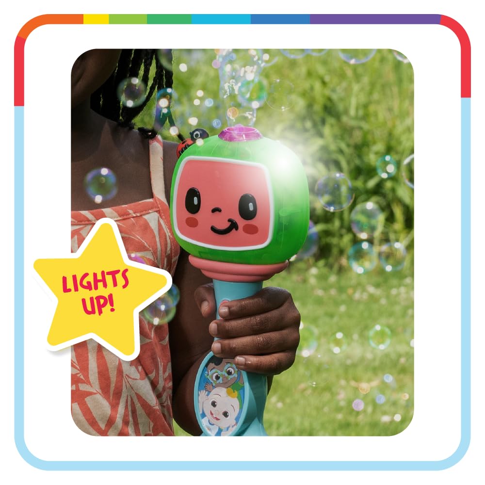Little Kids Disney Mickey Mouse Light and Sound Musical Bubble Wand, Includes Bubble Solution, Multi (20511)