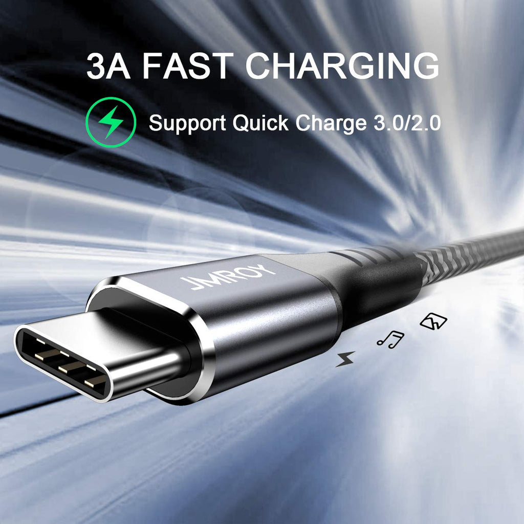 USB C CABLE 3M,Long Samsung Charger Cable Braided Compatible with Samsung Galaxy S20 Plus S21 S22 S23 S10 S9 S8, A20E A50 A51 A70 A71,PS5,Switch,Huawei P40,（Black）
