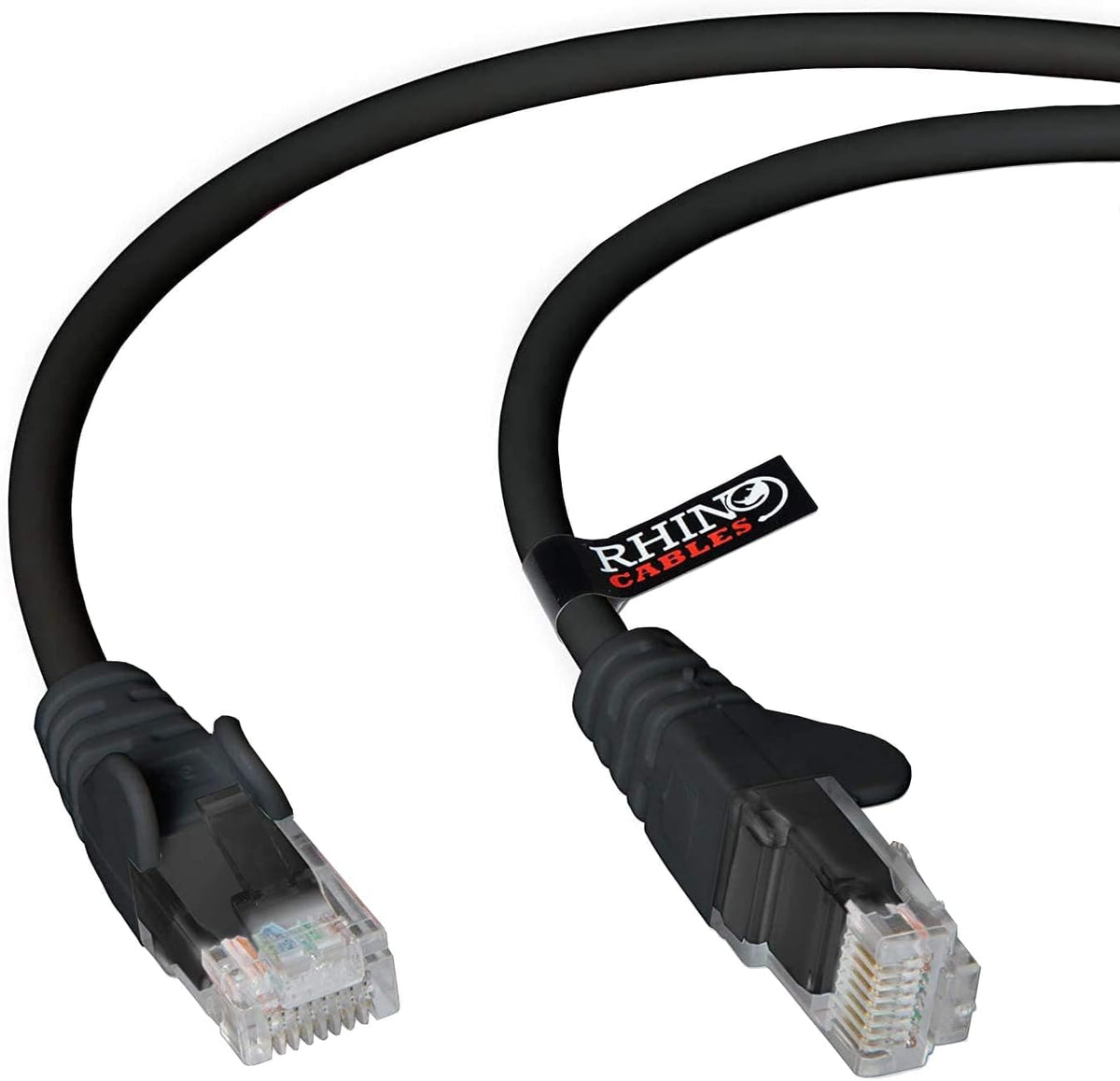 rhinocables CAT 5e High-Speed Ethernet Cable - Reliable LAN Network RJ45 Cable for Fast Internet & Data Transfer | Durable WiFi Broadband Cable for Gaming & Streaming, (20m, White, Pack of 25)