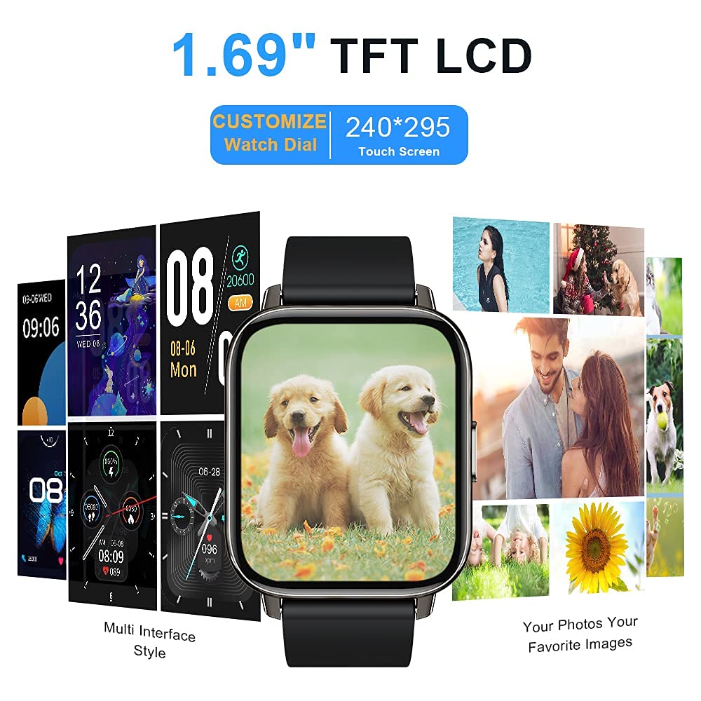 Motast Smart Watch, Fitness Tracker 1.69'' HD for Men Women,
