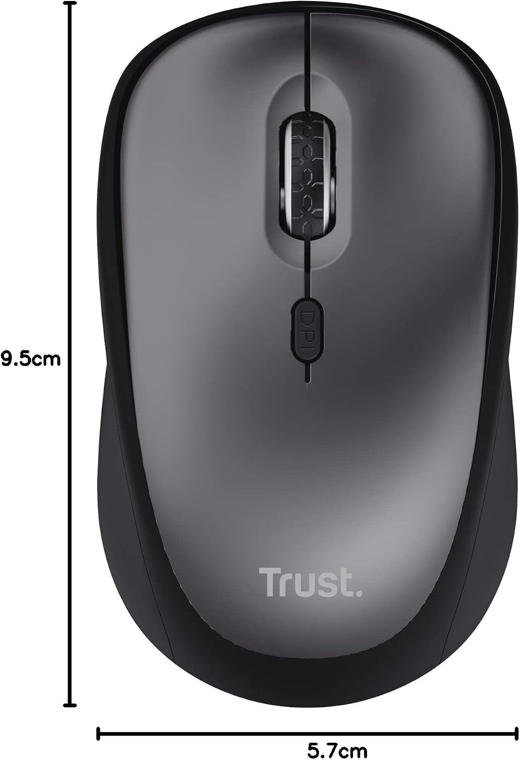 Trust Silent Wireless Mouse, Battery Included, 800-1600 DPI