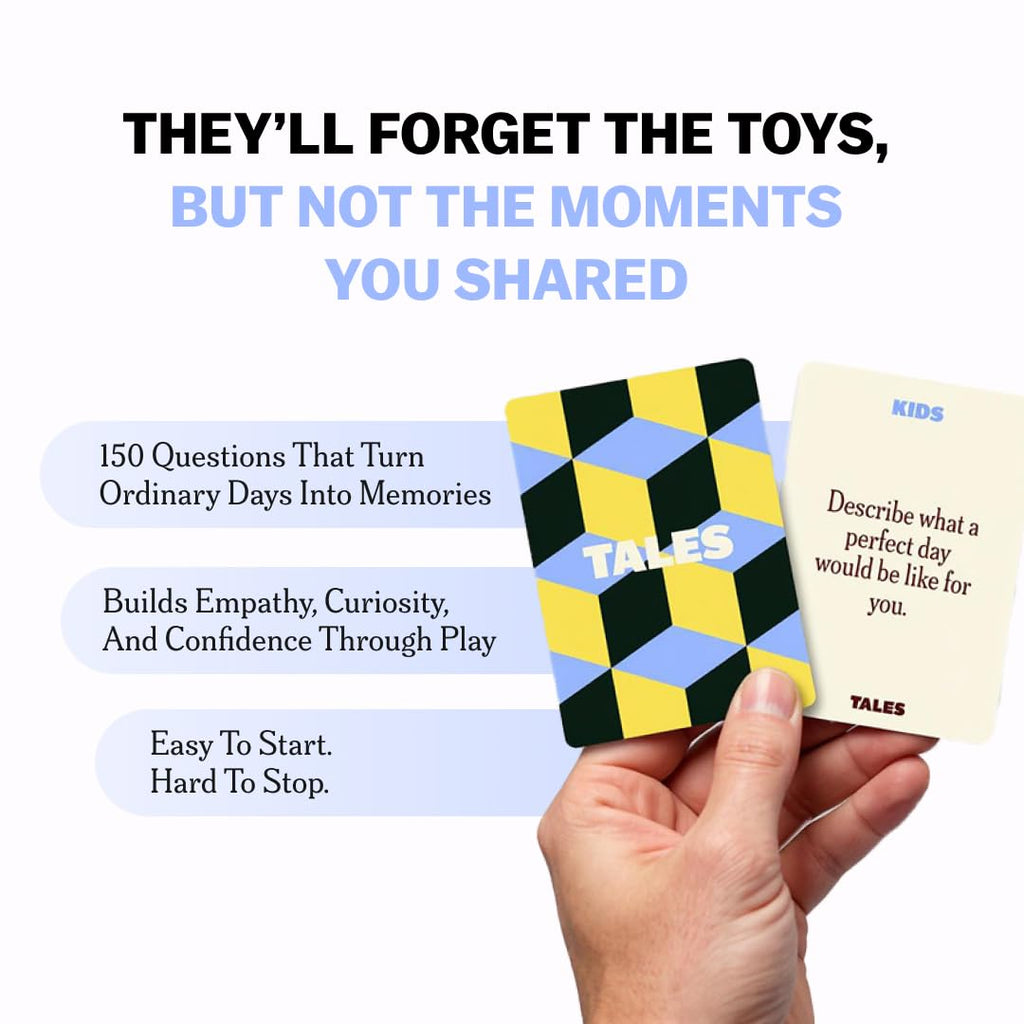 TALES 150 Conversation Cards, Family Edition, Create Meaningful Connections