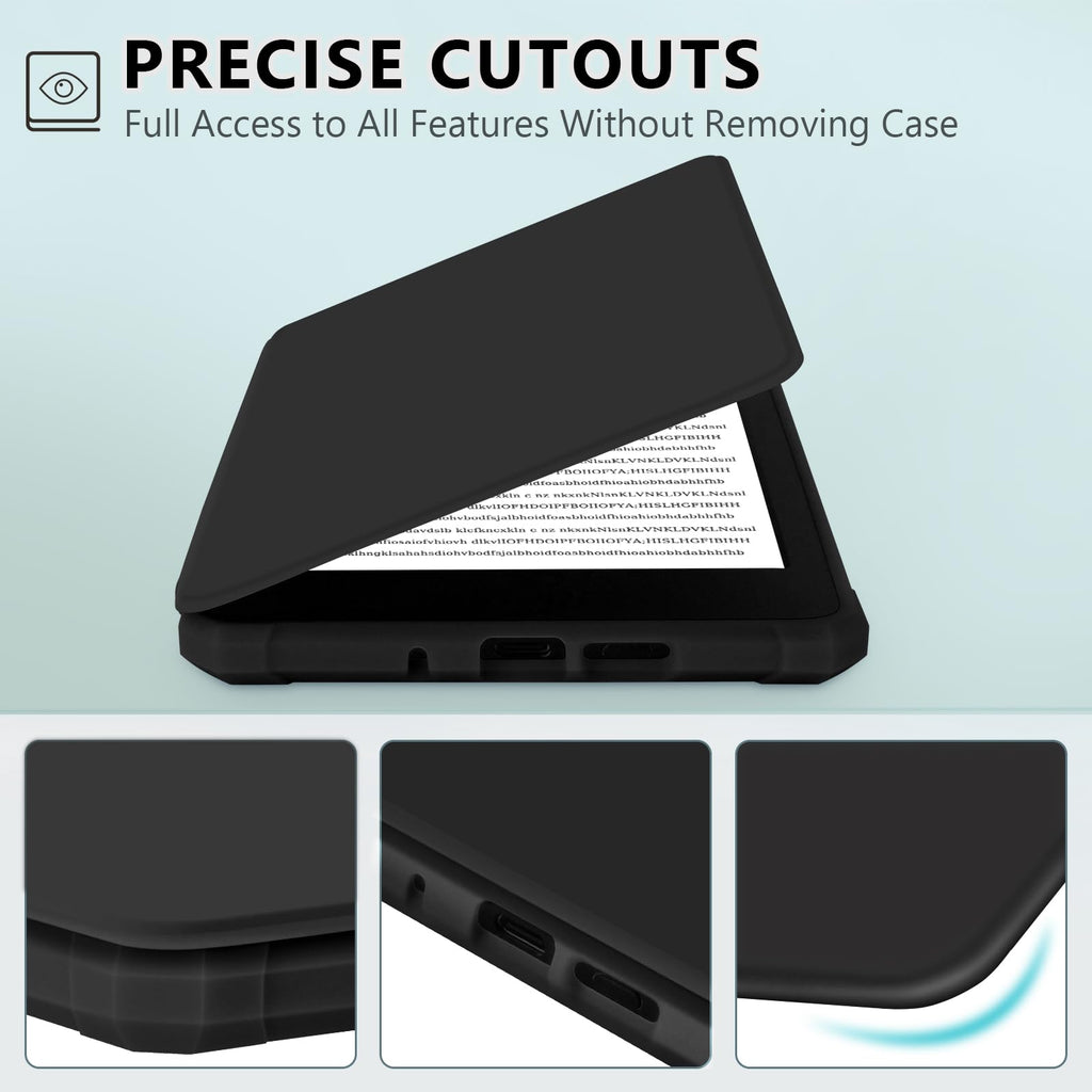 TQQ Case Fits 6" Amazon Kindle 11th Generation 2024 and 2022, Premium Slim and Lightweight Cover, Full Protection, Auto Sleep/Wake, Magnetic Closure (NOT fit Paperwhite or Oasis)
