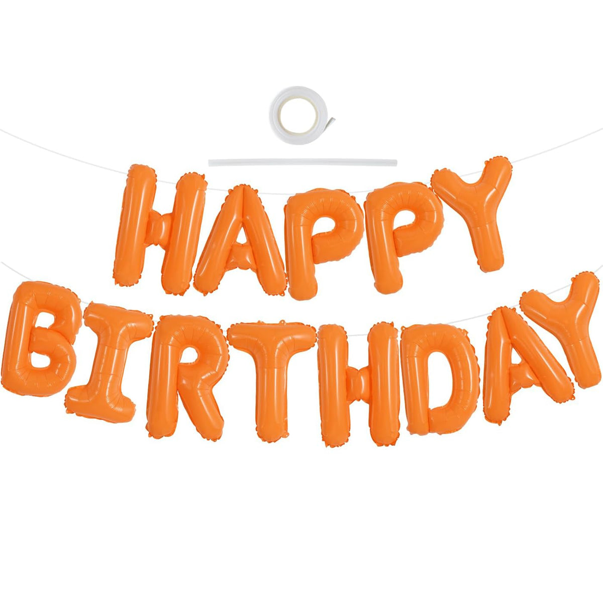 TONIFUL 16 Inch Black Happy Birthday Balloons Banner Decorations for Men