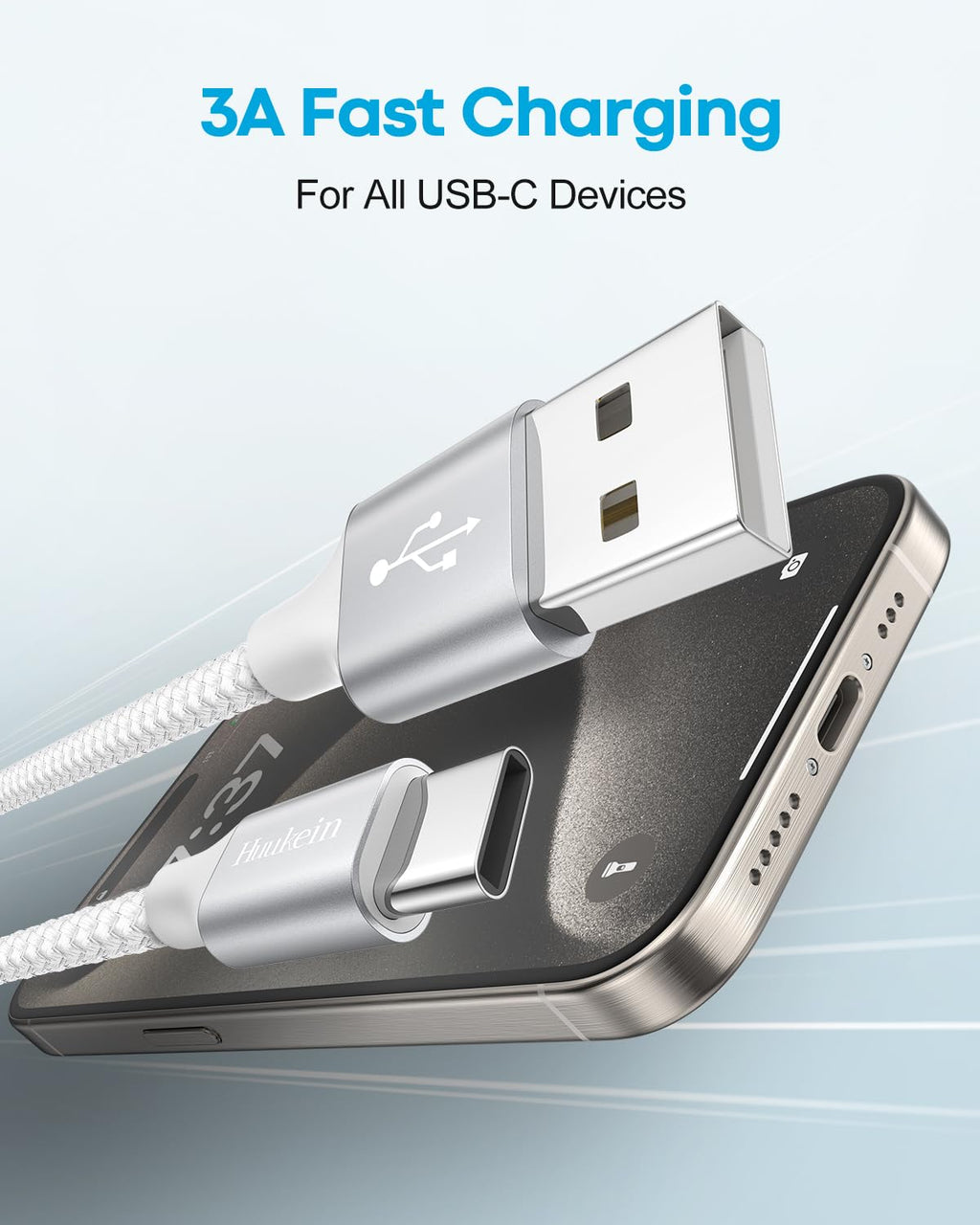 Extra Long USB C Charging Cable, 6M USB A to USB C Cable Fast Charge