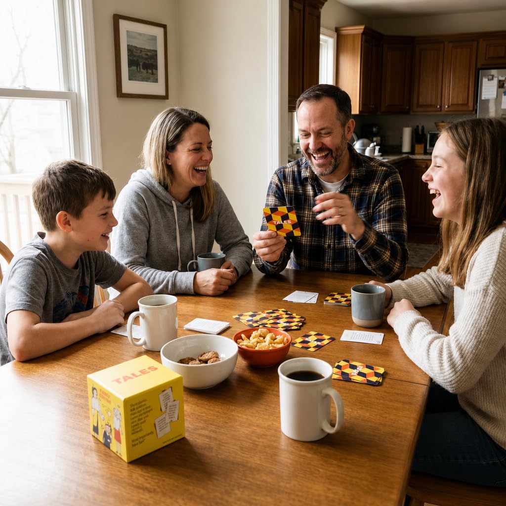 TALES 150 Conversation Cards, Family Edition, Create Meaningful Connections
