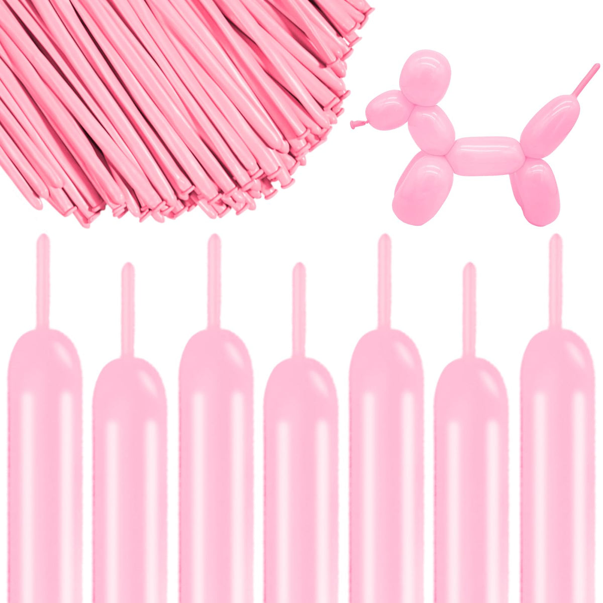 ASIYUHY 260 Balloons Clear Long Balloons 100 Pack Twisting Animal Balloon