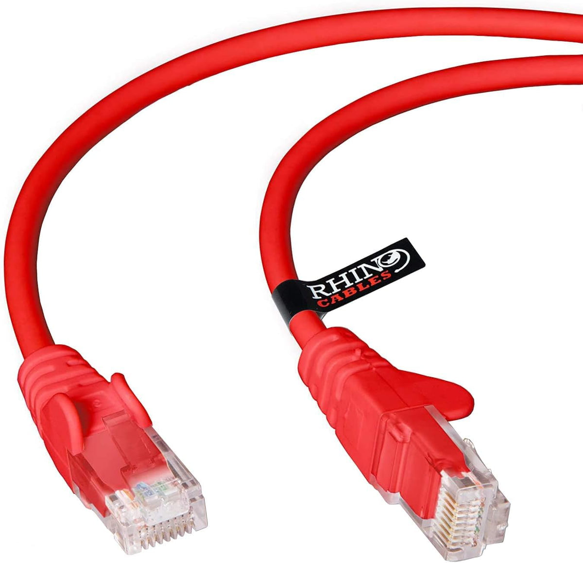 rhinocables CAT 5e High-Speed Ethernet Cable - Reliable LAN Network RJ45 Cable for Fast Internet & Data Transfer | Durable WiFi Broadband Cable for Gaming & Streaming, (20m, White, Pack of 25)