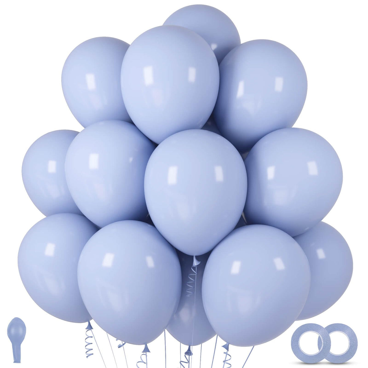 ASIYUHY Yellow Balloon 12 inch 100 Pack Thick Latex Helium Balloons
