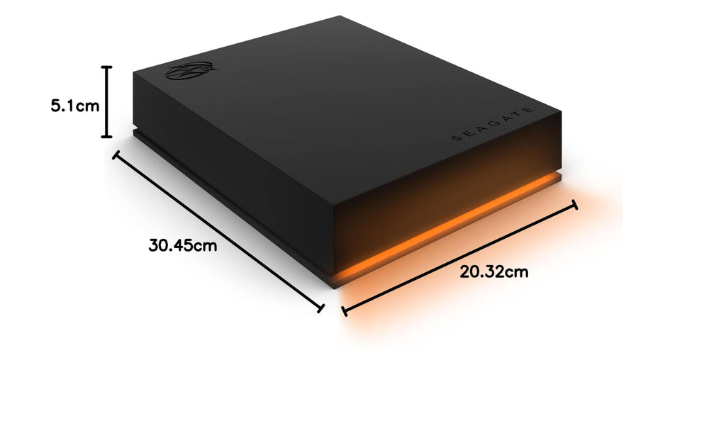 Seagate FireCuda Gaming Hard Drive 2TB, External Hard Drive HDD, USB 3/2, RGB LED lighting, Data Rescue Services (STKL2000400)