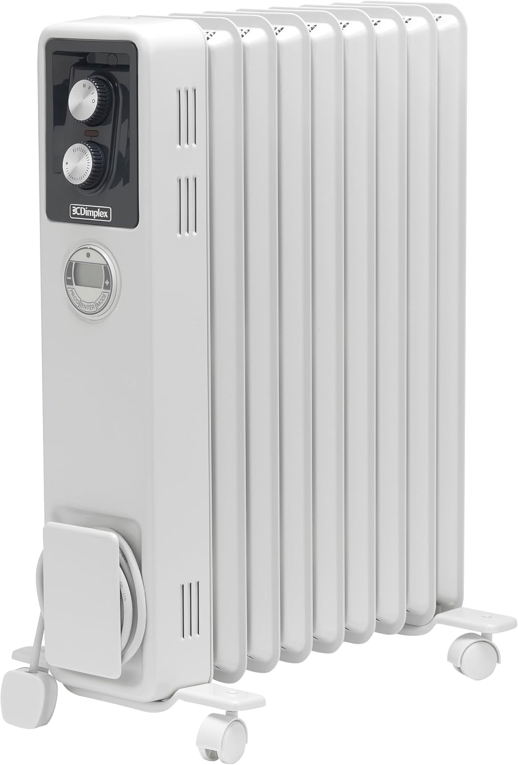 Dimplex ECR20TIE Oil Free Portable Radiator, 2kW Electric Heater, Timer