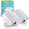 TP-Link TL-PA4010 KIT AV600 Powerline Adapter Starter Kit, HomePlug AV2 Powerline Network Adapters, Up to 600Mbps, 1× Fast Ethernet Port, Plug and Play, Energy Saving Mode, 300M Range