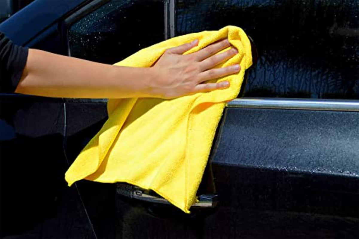 Kirkland Signature 713160 Ultra Plush Microfiber Towels 36 Pack, Yellow, H 40.6 x W 40.6 cm