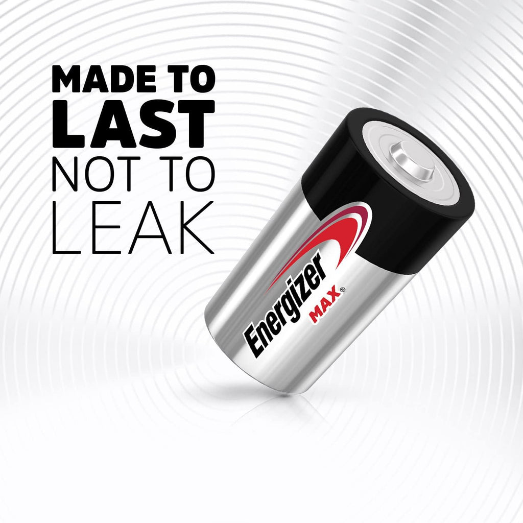 Energizer Max D Batteries (4 Pack) - 1.5V Battery LR20 - Long Lasting Power