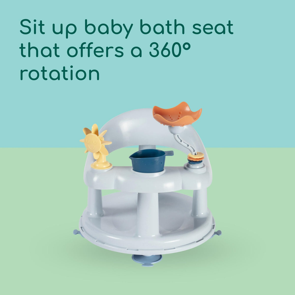 Bebeconfort Swivel Baby Bath Seat, 0–10 kg, Beige