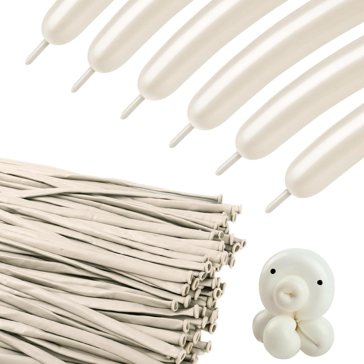 260 Balloons - Clear Long Balloons for Tying Balloon Arch & Balloon Ties