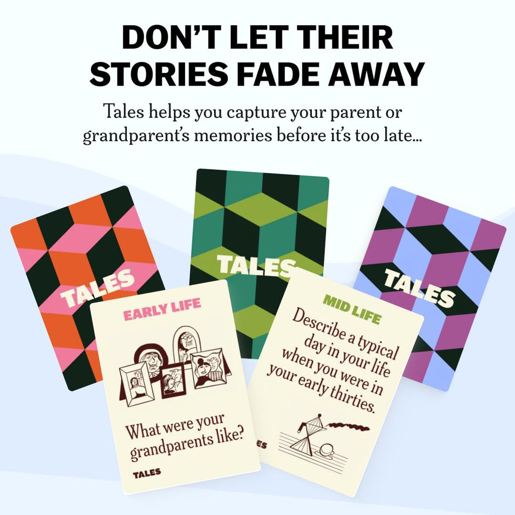 TALES 150 Conversation Cards, Family Edition, Create Meaningful Connections