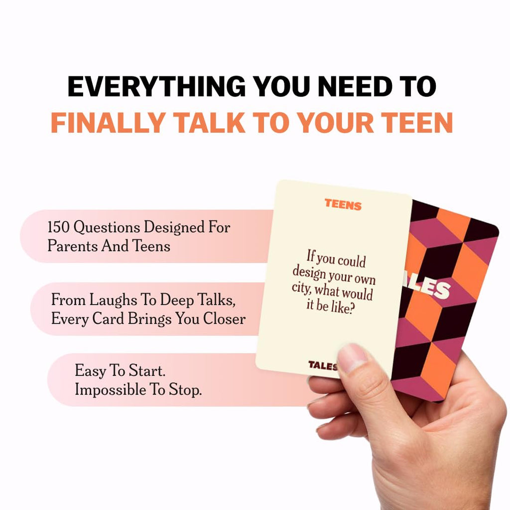 TALES 150 Conversation Cards, Family Edition, Create Meaningful Connections