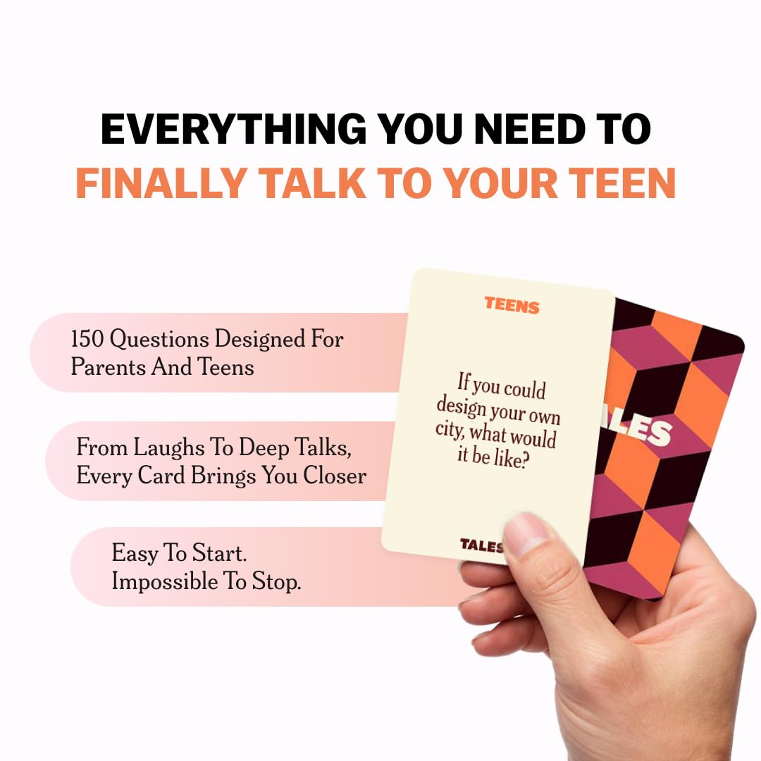 TALES 150 Conversation Cards, Family Edition, Create Meaningful Connections