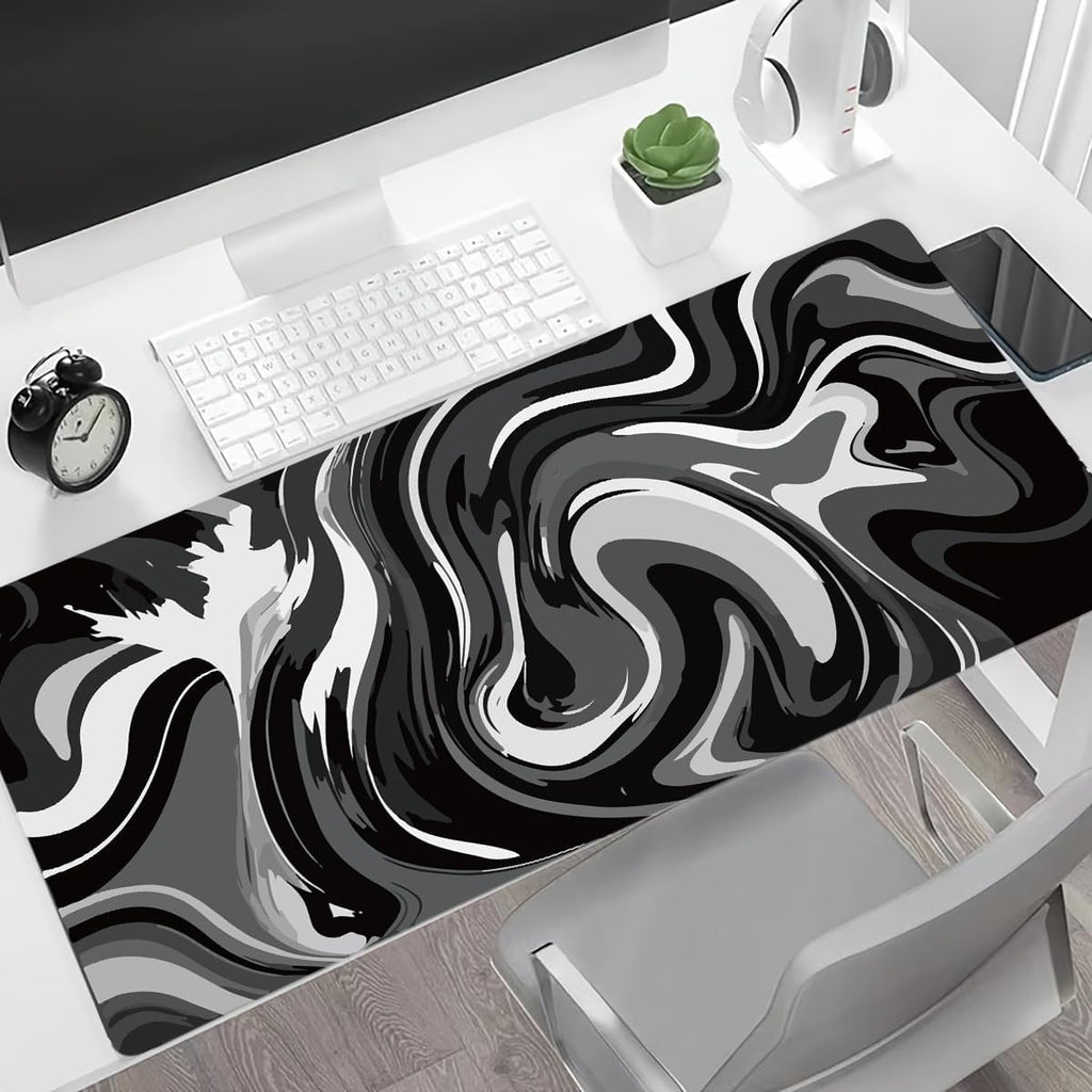 Rcege Large Gaming Mouse Pad Extended Desk Mat with Non Slip Stitched Edge